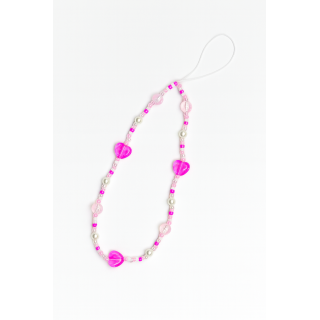 Bijou de téléphone “Cœurs Roses”