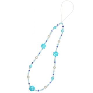 Bijou de téléphone “Fleurs Bleues”
