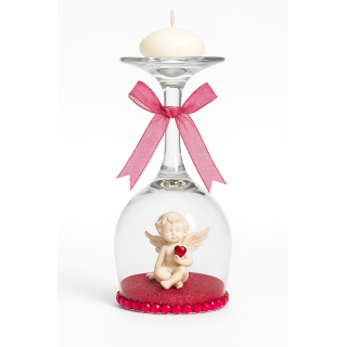 Bougeoir Ange de l’Amour – Décoration Artisanale Unique