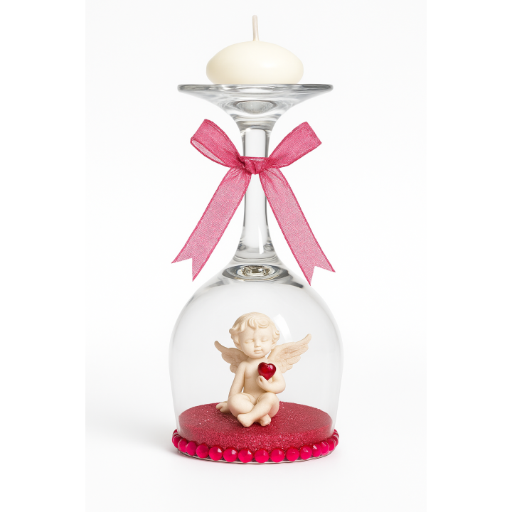 Bougeoir Ange de l’Amour – Décoration Artisanale Unique